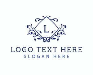 Lettermark - Leaf Ornament Decoration logo design