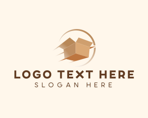 Shipping - Express Logistics Box logo design