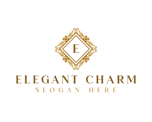 Elegant Floral Boutique logo design