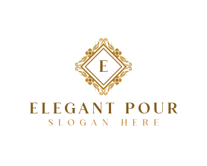 Elegant Floral Boutique logo design