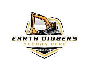 Digging - Excavator Digging Construction logo design