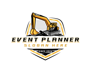 Heavy Duty - Excavator Digging Construction logo design