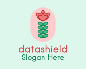 Rose Flower Stalk  Logo