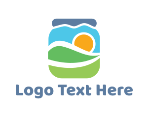Packaging - Abstract Valley Jar logo design