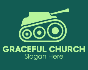 Green Military Tank Logo