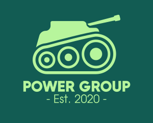 Personel - Green Military Tank logo design