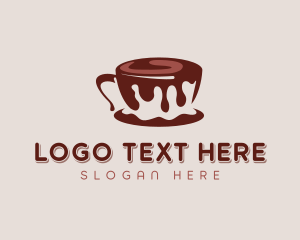 Nougat - Chocolate Cocoa Drink logo design