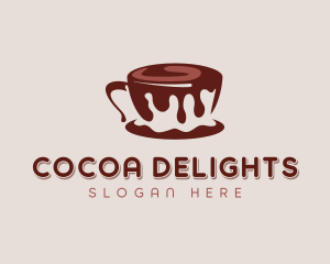 Chocolate Cocoa Drink logo design