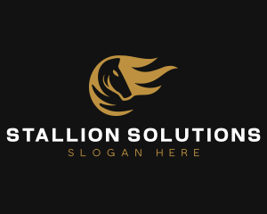 Stallion - Horse Stallion Mane logo design