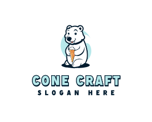 Polar Bear Sundae Creamery logo design