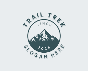 Hiker - Travel Tourist Mountain logo design