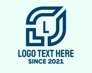 Simple - Simple Blue Company Lettermark logo design