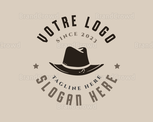 Western Hat Fashion Logo