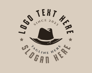 Entertainment - Western Hat Fashion logo design