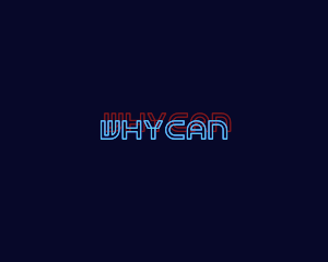 Neon Retro Wordmark Logo