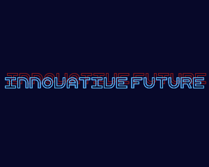 Future - Neon Retro Wordmark logo design