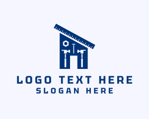 Tool - House Construction Tools logo design