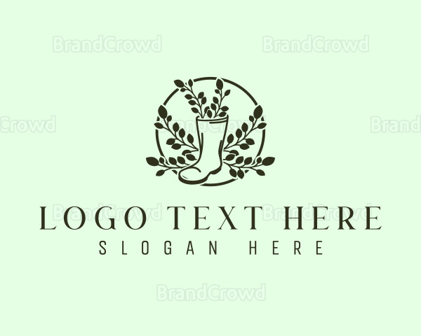 Landscaping Garden Boots Logo