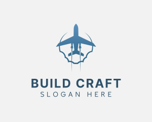 Flying Aviation Airplane Logo