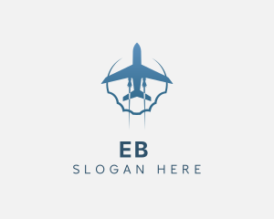 Flying Aviation Airplane Logo
