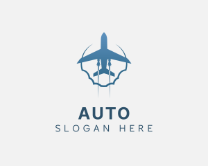 Flying School - Flying Aviation Airplane logo design