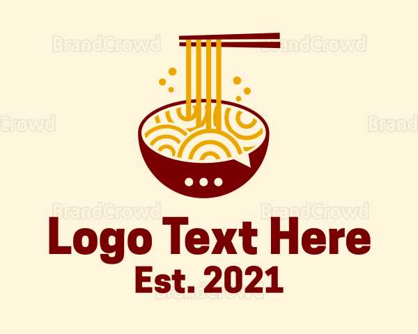 Delicious Noodles Chat Logo