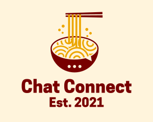 Chat - Delicious Noodles Chat logo design