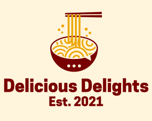 Delicious Noodles Chat  logo design