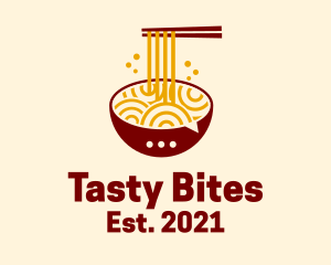 Delicious - Delicious Noodles Chat logo design