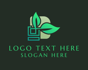 Veggie - Simple Square Plant Box logo design