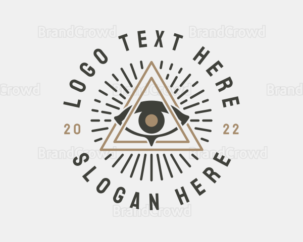 Mystical Illuminati Eye Logo