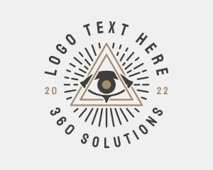 Mystical Illuminati Eye logo design