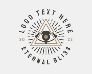 Cult - Mystical Illuminati Eye logo design