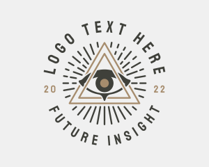 Prediction - Mystical Illuminati Eye logo design