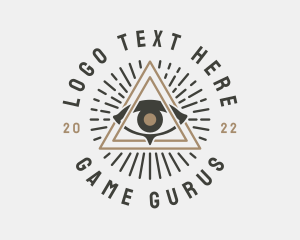 Tarot - Mystical Illuminati Eye logo design