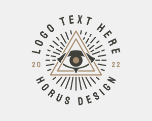 Horus - Mystical Illuminati Eye logo design