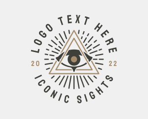 Mystical Illuminati Eye logo design