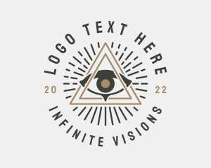 Visionary - Mystical Illuminati Eye logo design