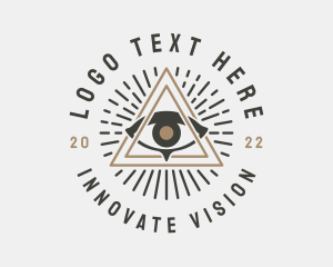 Visionary - Mystical Illuminati Eye logo design