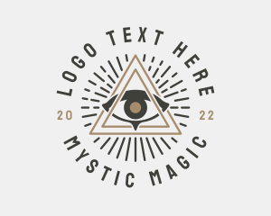 Mystical Illuminati Eye logo design