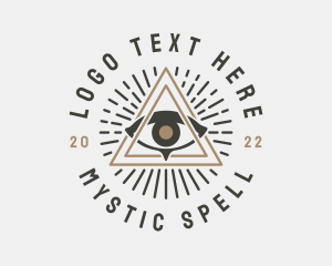 Spell - Mystical Illuminati Eye logo design