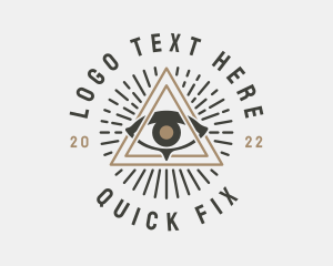 Mystical Illuminati Eye logo design