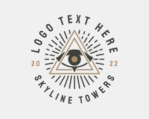 Mystical Illuminati Eye logo design