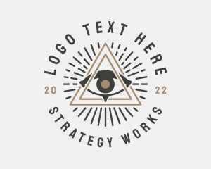 Mystical Illuminati Eye logo design