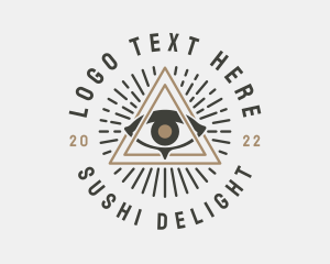 Mystical Illuminati Eye logo design