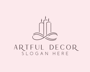 Decor - Infinity Candle Decor logo design