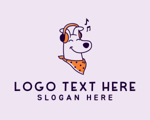Headphones - Music Headphones Dog logo design