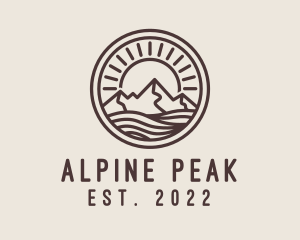 Alpine - Alpine Mountain Valley logo design