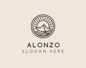 Alpine Mountain Valley logo design