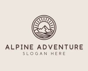 Alpine - Alpine Mountain Valley logo design